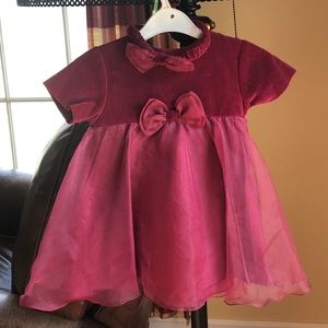 Maroon Baby holiday dress